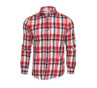 Xact Mens Heavy Flannel Plaid Check Lumberjack Over Shirt Long Sleeved