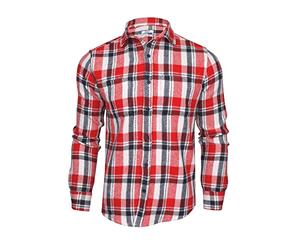 Xact Mens Heavy Flannel Plaid Check Lumberjack Over Shirt Long Sleeved