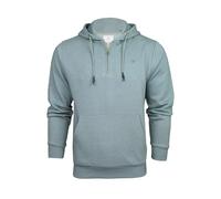 Xact Men's Hooded Sweatshirt - 1/4 Zip Overhead, Soft Midweight Fleece-back, Cotton Blend, Regular Fit, Gym & Casual Wear (Cool Grey) XL