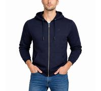 Xact Men's Hooded Sweatshirt - Full Zip Hoodie, Soft Midweight Fleece-back, Cotton Blend, Regular Fit, Gym & Casual Wear (Sky Captain Navy) M