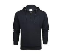 Xact Men's Hooded Sweatshirt - Full Zip Hoodie, Soft Midweight Fleece-back, Cotton Blend, Regular Fit, Gym & Casual Wear (Sky Captain Navy) XL