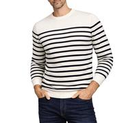 Xact Mens Breton Stripe Pure Cotton Jumper