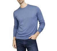 Xact Men's Classic Fine Knit 100% Cotton Crew Neck Jumper, Smart Casual Sweater for Everyday Wear (Royal Blue) XXXL