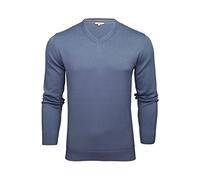 Xact Mens Jumper Fine Knit - V Neck or Crew Neck (Royal Blue) XL
