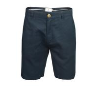 Xact Mens Linen 9 Inch Tailored Chino Shorts, Regular Fit (Sky Captain Navy (Linen)) 38