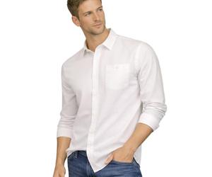 Xact Men's Linen Cotton Shirt - Long Sleeve Regular Fit, Point Collar, Chest Pocket, Lightweight Breathable Smart Casual Summer Holiday Beach BBQ Office Travel Top UK