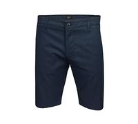 Xact Mens Linen Shorts Chino Tailored 9 Inch Regular Fit Lightweight Summer Golf Holiday Cotton Casual Breathable Flat Front Zip Fly Pockets (Navy) 42