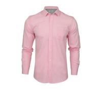 Xact Mens Long Sleeved Linen Shirt, Regular Fit, Standard Collar, Chest Pocket