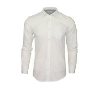 Xact Mens Long Sleeved Linen Shirt, Regular Fit, Standard Collar, Chest Pocket