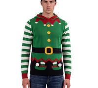 Xact Men's Novelty Hooded Christmas Jumper