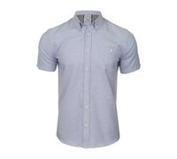 Xact Mens Oxford Short Sleeved Shirt, Button-Down Collar, Regular Fit