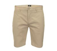 Xact Men's Premium Tailored Chino Shorts - Smart Summer Style, Zip Fly, Multiple Pockets, 9.5-Inch Inseam (Stone) 32