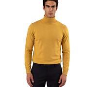 Mens Roll Neck Jumper Xact 100% Cotton Knitted Long Sleeve Polo Neck Sweater