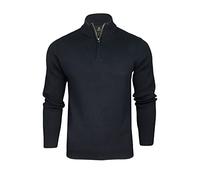 Xact Men's Quarter Zip Jumper, Cotton Rich Pullover, Regular Fit Knitwear | 1/4 Zip Sweater, Funnel Neck, 12-Gauge Knit, Ribbed Cuffs & Hem, Machine Washable, Smart Casual Winter Layer