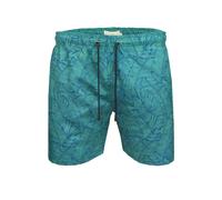 Xact Men's Hawaiian Swim Board Surfing Shorts, Zip Pockets, Mesh Brief Lining, Quick Dry (Leaf Green -138) S
