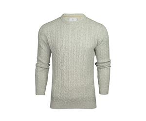 Xact Mens Sustainable Cotton Rich Cable Knit Jumper