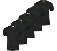 Xact Mens T-Shirts 5 Pack Plain Crew Neck Short Sleeve Basic Tee Multipack