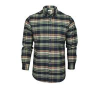 Xact Mens Tartan Check Shirt Regular Fit Long Sleeve Brushed Cotton Blend Casual