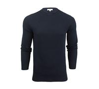Xact Men's Textured Cotton Jumper - Crew Neck, Lightweight Knit Sweater, Soft Feel, Ideal for Layering, Casual Smart Winter Autumn Pullover