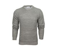 Xact Mens Twist Waffle Knit Crew Neck Knitted Jumper