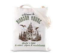 Xaden Riorson House Tote Bag Dragon Rider Gift Iron Flame Bookish Gift Wing Leader Shoulder Bag Fantasy Fan Gift (Riorson House)