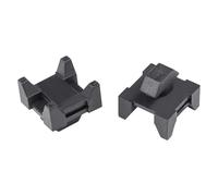 Xadnitu 25 Pieces Plastic Cable Zip Tie Mounting Blocks, Drop-In Base Mounts for 15 or 40 Series Aluminum T-Slot Extruded Profiles Wire Management
