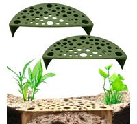 Xafrstyu 2pcs Prawn Burrow for Aquarium - Ideal Hiding Place for Shrimp and Fish, Selections, Easy Maintenance, Perfect for Aquatic Habitats (green)