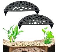 Xafrstyu 2pcs Prawn Burrow for Aquarium - Ideal Hiding Place for Shrimp and Fish, Selections, Easy Maintenance, Perfect for Aquatic Habitats (black)