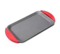 Xafrstyu Defrosting Tray, Quick Defrost Board Defrosting Tray, Defrost Tray Thaw Board Plate, Thaw Plate with Drip Tray for Kitchen Frozen Food, No Electricity Required (Black)