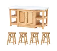 XAGMODSHN 1/12 Scale Wooden Cabinet for Bedroom Kitchen Decor Realistic Miniature Furniture Model Wooden Miniature Furniture for Dollhouses