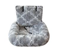 XAGMODSHN 1 Cozy Warm Dog Bed for Travel & Home Removable Cover Soft Cushion for Small Breeds Machine Washable Car Dog Bed for Travel