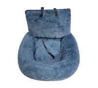 XAGMODSHN 1 Cozy Warm Dog Bed for Travel & Home Removable Cover Soft Cushion for Small Breeds Machine Washable Car Dog Bed for Travel