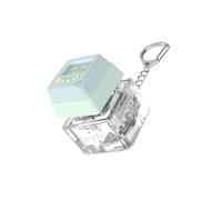 XAGMODSHN 1-Key Mechanical Keycap Tester Keychain With LED Lighting For Stress Reduction And Relaxation For Home Or Office Light Keychain Colorful Keycap Relaxation Tool