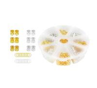 XAGMODSHN 100pack Alloys Hair Circles Fashion Hair Ornaments Hair Braiding Tool Eight Petals for Various Hairstyles