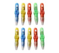 XAGMODSHN 10PCS Assorted Color Rotating LED Pen Smooth Writing Tools Features Light Function for Home School and Needs LED Light Up Pen