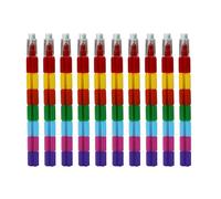 XAGMODSHN 10PCS Colorful Crayon Pencils Christmas Stocking Fillers Pocket Crayon Pen For Kid Drawing Card Making Doodling Books Inspire Imagination And Creativity
