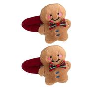 XAGMODSHN 1Pair Christmas Theme Hair Clip Lovely Plush Hair Barrettes Side Clip Hair Pin for Holiday Formal Party and School Event