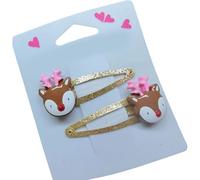 XAGMODSHN 1Pair Lovely Christmas Hair Clip For Women And Girls Nonslip Designs Hair Barrettes For Christmas Festival Celebrations