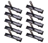 XAGMODSHN 1Pc/10Pcs Plain Hair Clip Bride Blanks Headpieces with Spring Photo Props Black Plain Hair Clip Blanks Grip