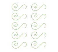 XAGMODSHN 200pcs Sturdy S Shape Hooks 50mm Festive Ornament Hangers Stainless Steel Practical Use Ornament Hooks