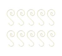 XAGMODSHN 200pcs Sturdy S Shape Hooks 50mm Festive Ornament Hangers Stainless Steel Practical Use Ornament Hooks