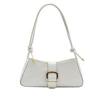 XAGMODSHN 2023 New Underarm Bag with Buckle, Color Handbag, White