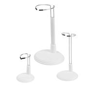 XAGMODSHN 3 Piece Set Knitting Display Stands Adjustable Doll Display Rack Sturdy ABS Construction for Crochet Creation Versatile Yarn Craft Organizers