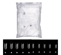 XAGMODSHN 500Pcs Hollow False Nails Tips Press On Nails Extension Resin Gel Tips Manicures for Women Girls Art