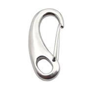 XAGMODSHN 5Pcs Eggs Shape Spring Snap Hooks Stainless Steel Links Hook Hiking Camping Belt Carabiner Release Hook Hiking Camping Belt Carabiner Outdoor Accessory