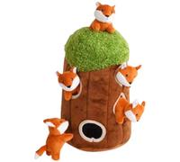 XAGMODSHN 6x Hide & Seek Dog Toy Tree House Dog Toy Squeaky Hide & Seek Game Soft Owl Panda