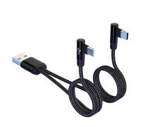 XAGMODSHN 90degree Angled Type C and USB Charging Cable 5A, B