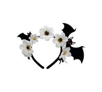 XAGMODSHN Adjustable Bat Flower Hairband NonSlip Comfortable Hairhoop For Adult Children Music Festival Celebration Dressingup Halloween Party Hair Accessories