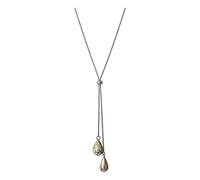 XAGMODSHN Adjustable Long Pull Necklace Teardrop Pendant Neckchain Jewelry Accessory for Everyday Wear Minimalist Silver Pendant Necklace