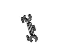 XAGMODSHN Aluminum Alloy Motorcycle Selfie Stick Mount for Action Cameras with Double Head Clamp and Adjustable Angled